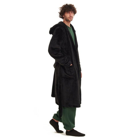 Snuggs Blanket Robe Black